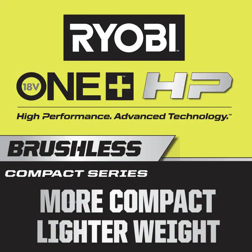 RYOBI PSBIW01B ONE+ HP 18V Brushless Cordless Compact 3/8 in. Impact Wrench (Tool Only)