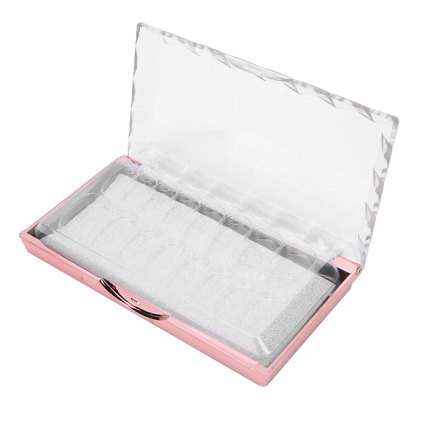 16 Grids Compartment Fake Nail Storage Box Portable Acrylic Fake Nail Box For Home Salona Style