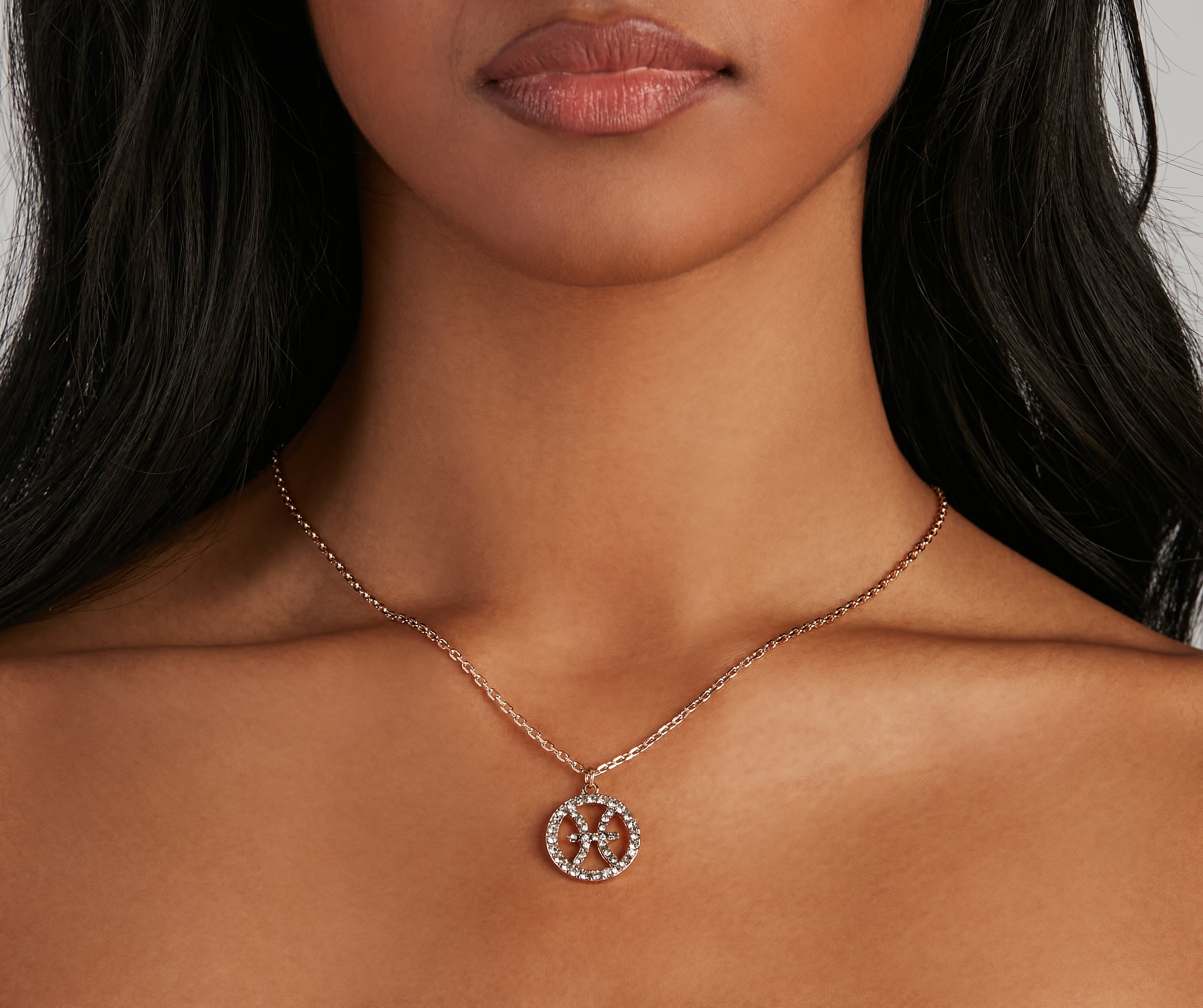 Zodiac Glam Rhinestone Necklace