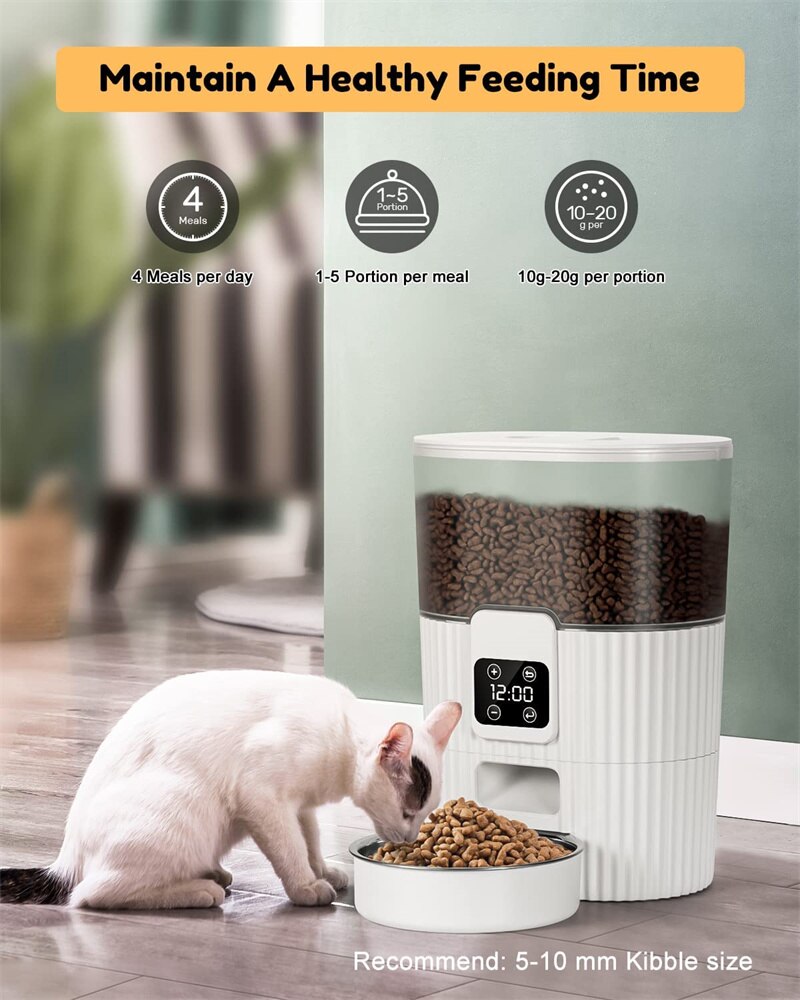 Household goods Smart Pet Feeder Cat And Dog Automatic Food Dispenser  Auto Dogs Cats Pet Timing Feeding For Small And Medium Pet Supplies