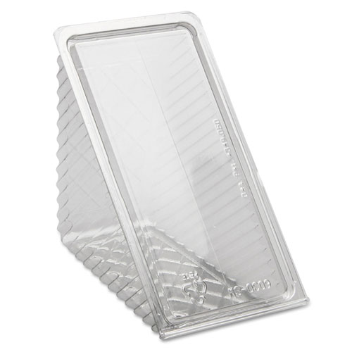 Pactiv Hinged Lid Sandwich Wedges | Plastic， Clear， 6 1