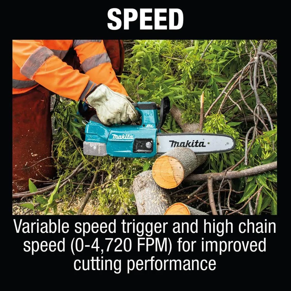 Makita 10 in. 18-Volt LXT Lithium-Ion Brushless Battery Top Handle Chain Saw (Tool-Only) XCU06Z