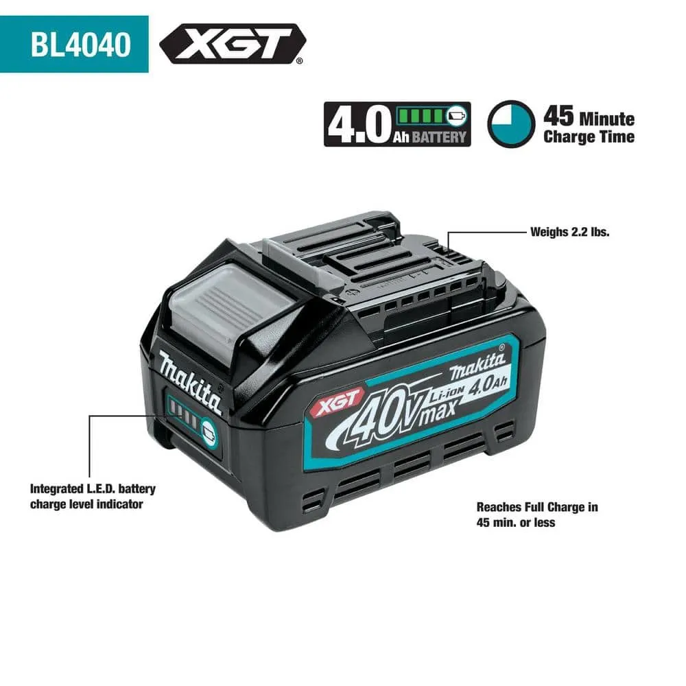 Makita 40V Max XGT 4.0Ah Battery and 40V Max XGT 4.0Ah Battery BL4040-BL4040