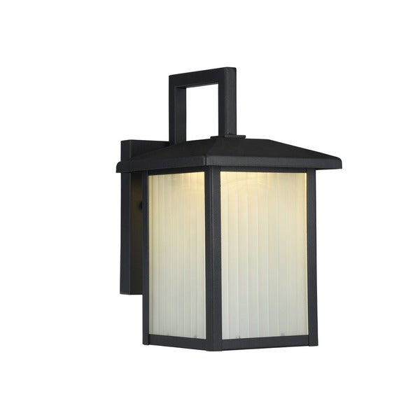 Ryston 1-light Textured Black Outdoor LED Wall Lantern Shopping - The Best Deals on Outdoor Wall Lanterns | 22643271