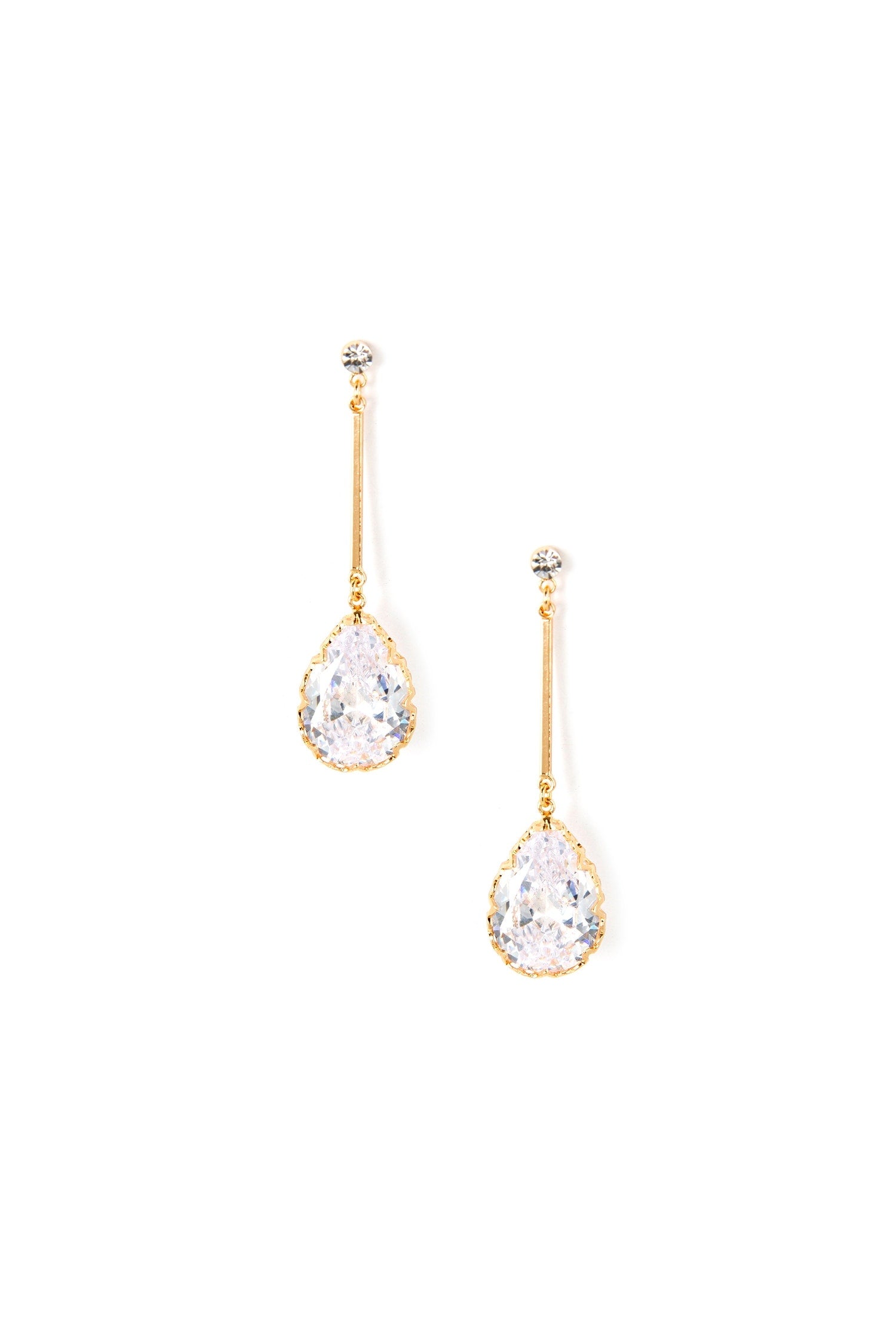 Cubic Zirconia Drop Earrings