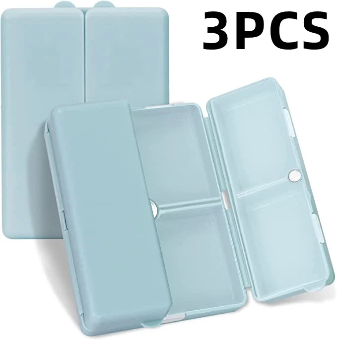🔥 BIG SALE - 42% OFF🔥- Daily Pill Organizer, 7 Compartments Portable Pill Case Travel Pill Organizer,[Folding Design]Pill Box