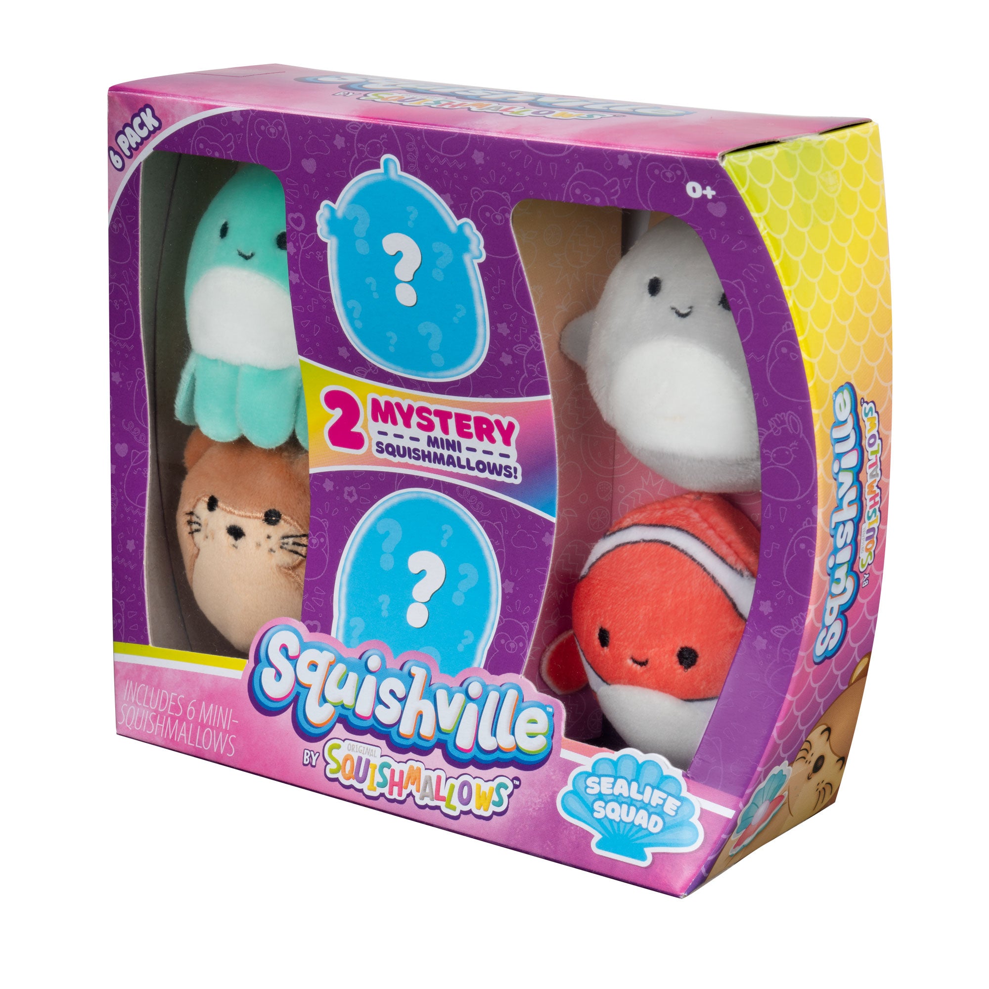 Squishville Mini Squishmallows 6-Pack Sealife Squad