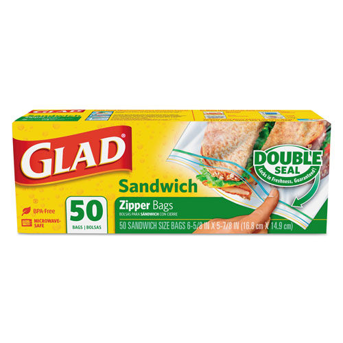 Clorox Glad Sandwich Zipper Bags | 6.63