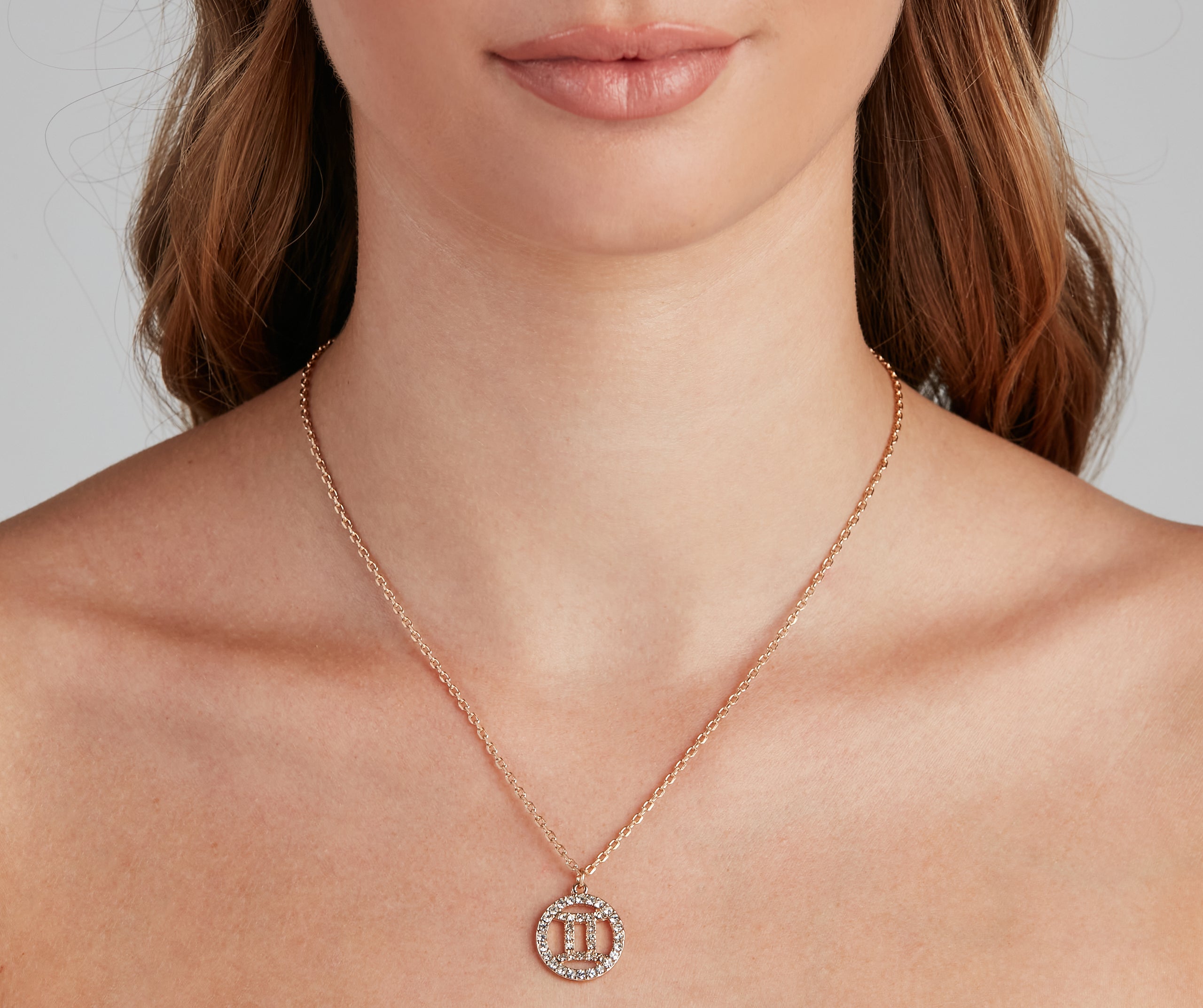 Zodiac Glam Rhinestone Necklace