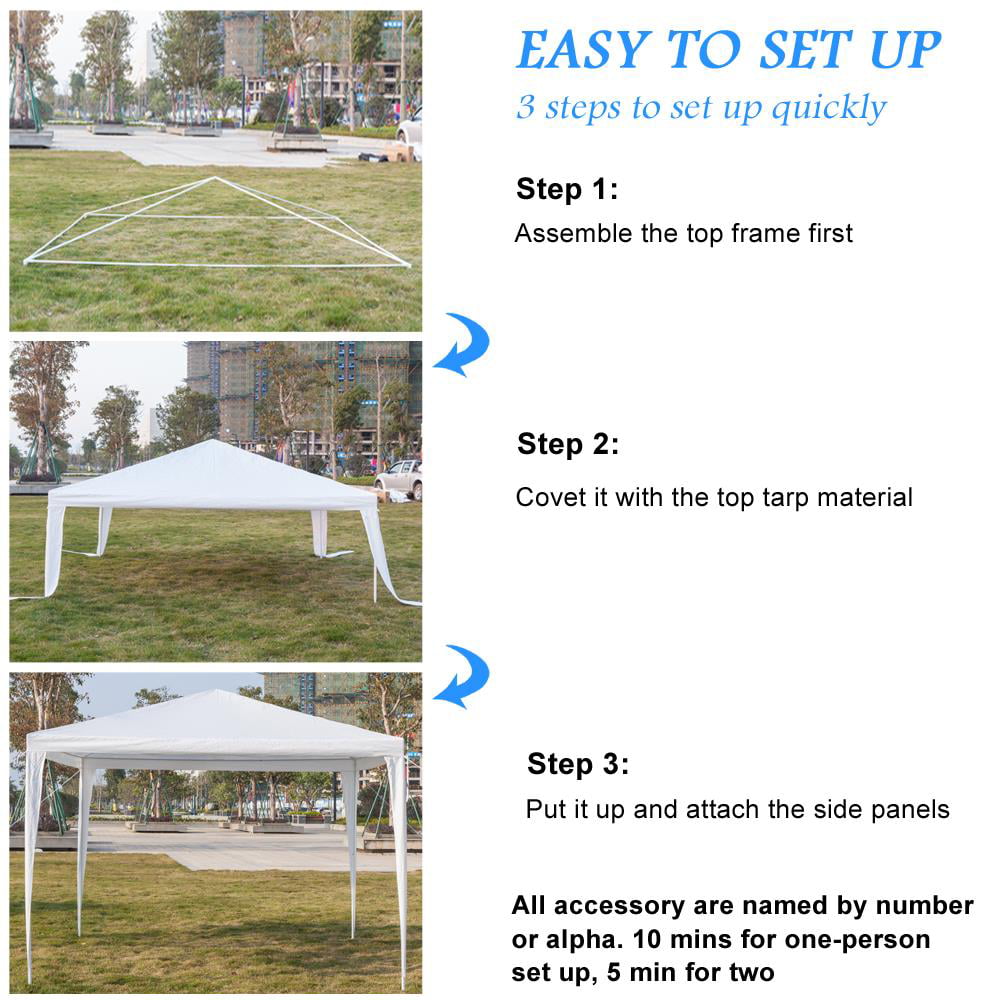 Ktaxon 10'x10' Outdoor Tent Canopy Wedding Party Tent White