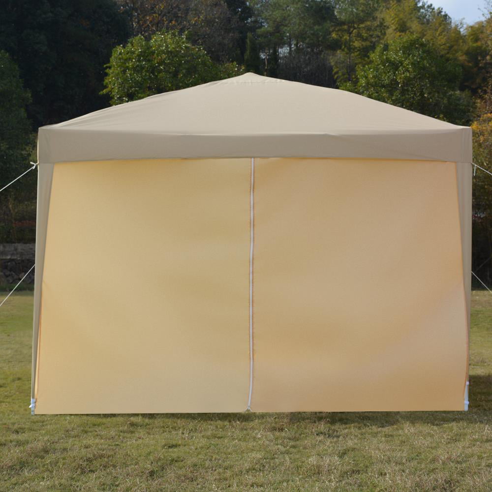 SalonMore Ez Pop Up Canopy Tent Outdoor Folding Patio Gazebo Shade 10'x10' Yellow