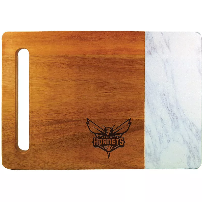 Charlotte Hornets Cutting and Serving Board with Faux Marble