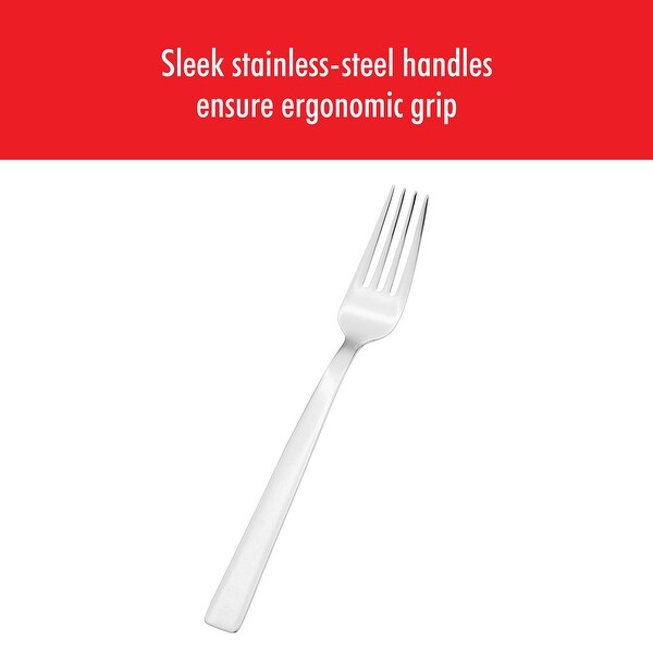 ZWILLING Steak Dinner 12-Piece Set includes forks and steak knives， Gift Set， with Presentation Box - Silver - 12-pc