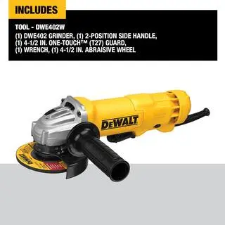 DEWALT 11 Amp Corded 4.5 in. Small Angle Grinder with Dust Ejection System (2-Pack) DWE402X2