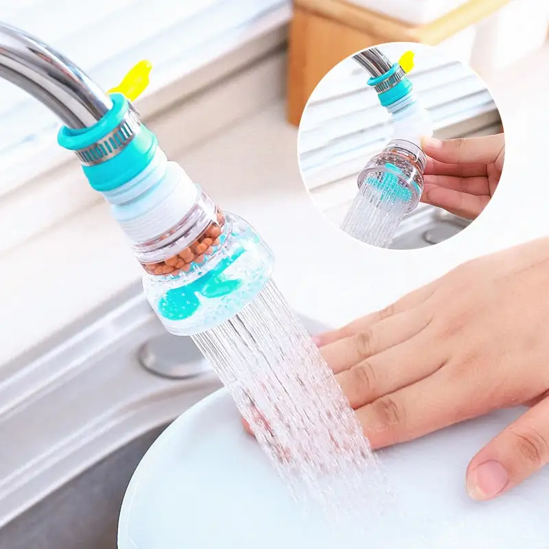 360 Degree Rotation Faucet Extender Shower Water Tap Gadget Water Tap Extension Filter Kitchen Faucet Extension Tube