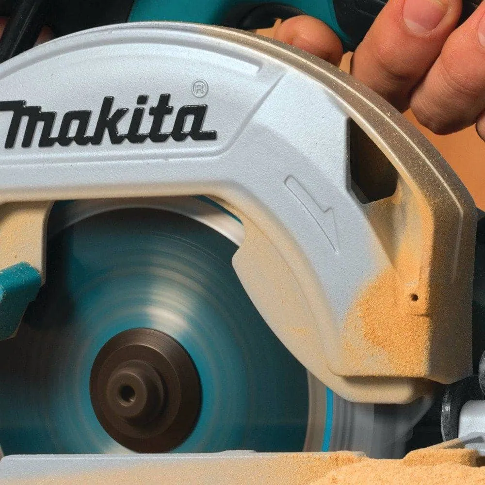 Makita 18V LXT Lithium-Ion Brushless Cordless 6-1/2 in. Circular Saw with Electric Brake and 24T Carbide Blade (Tool-Only) XSH03Z