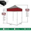 Eurmax 5x5 Pop up Canopy Outdoor Heavy Duty Tent,Cocoa