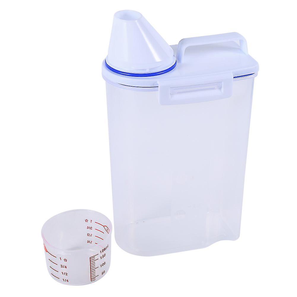 Pet Food Storage Containers Set Dog Cat Dry Food Dispenser Easy Pour With Cup Pet Supplies