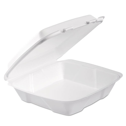 Dart Container Dart Foam Hinged Lid Container | 1-Comp， 9 x 9 2