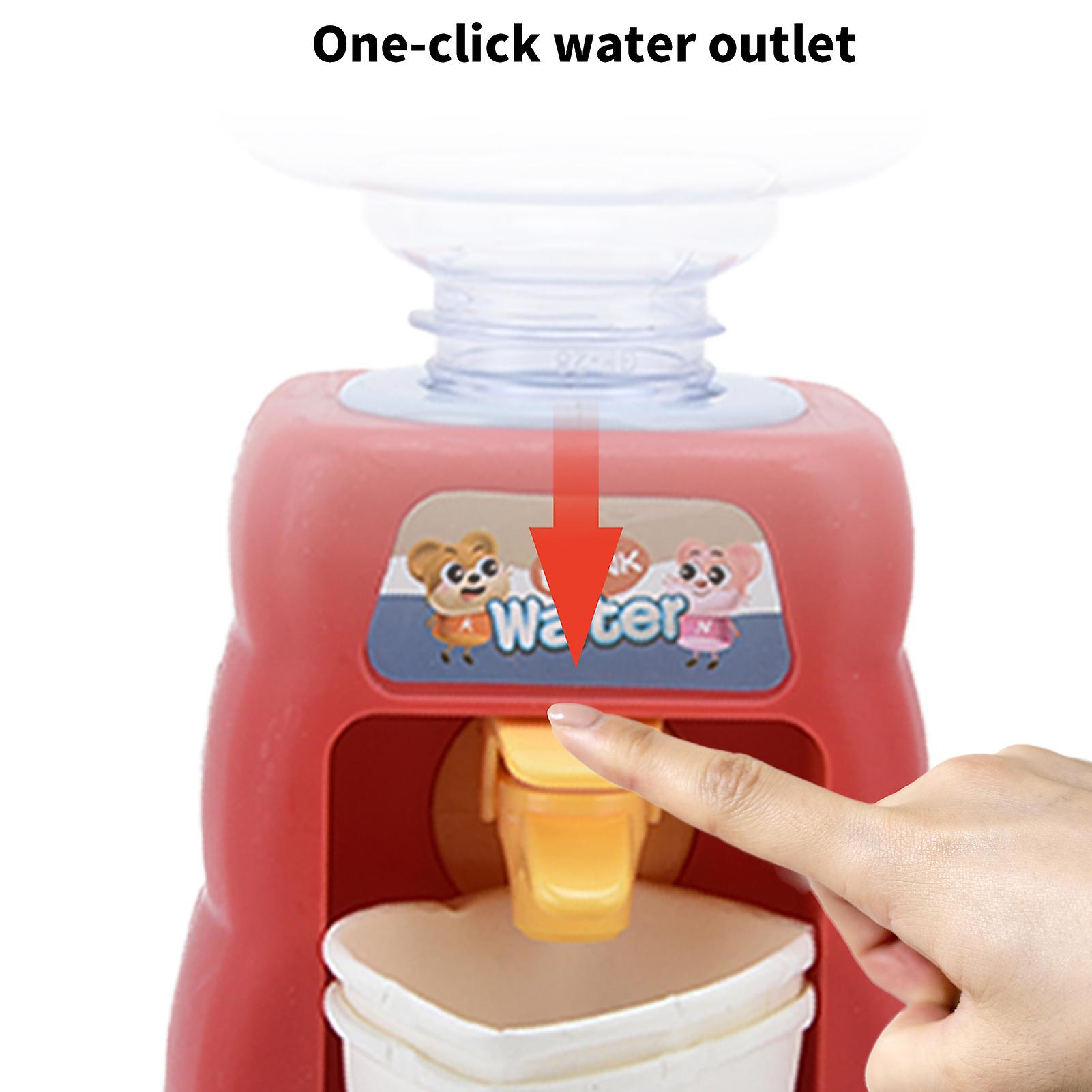 Mini Water Dispenser For Kids， Cartoon Drink Water Pump， Water Bucket Drink Dispenser， Water Cooler Dispenser With Faucet， For Home Games[rojo]