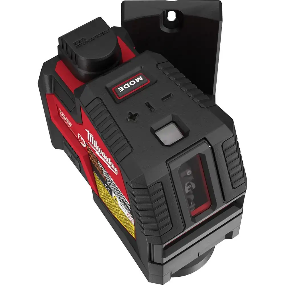 Milwaukee Green 100 ft. Cross Line and Plumb Points Rechargeable Laser Level with REDLITHIUM Lithium-Ion USB Battery and Charger 3522-21
