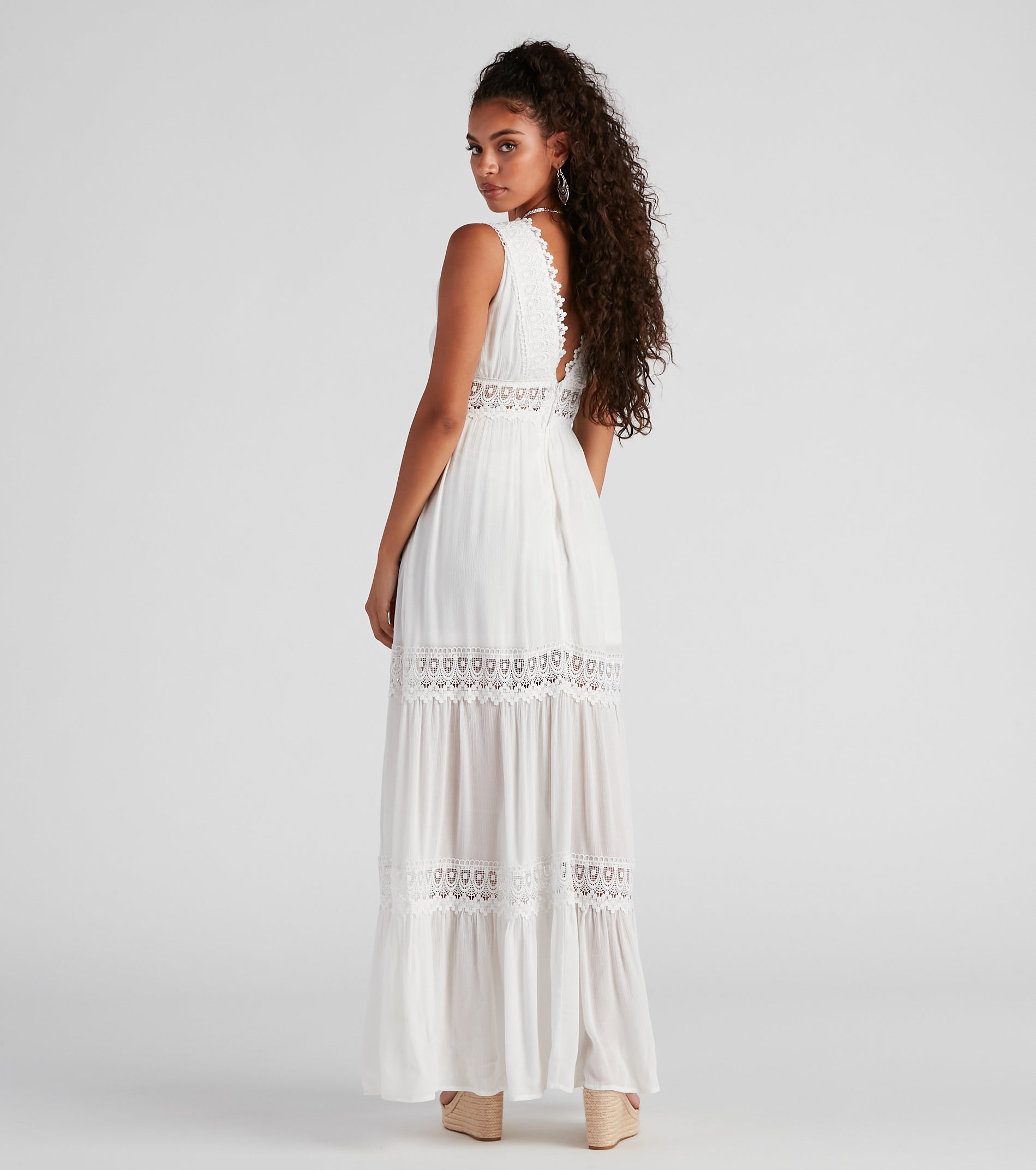 Summer Frolic Crochet Maxi Dress