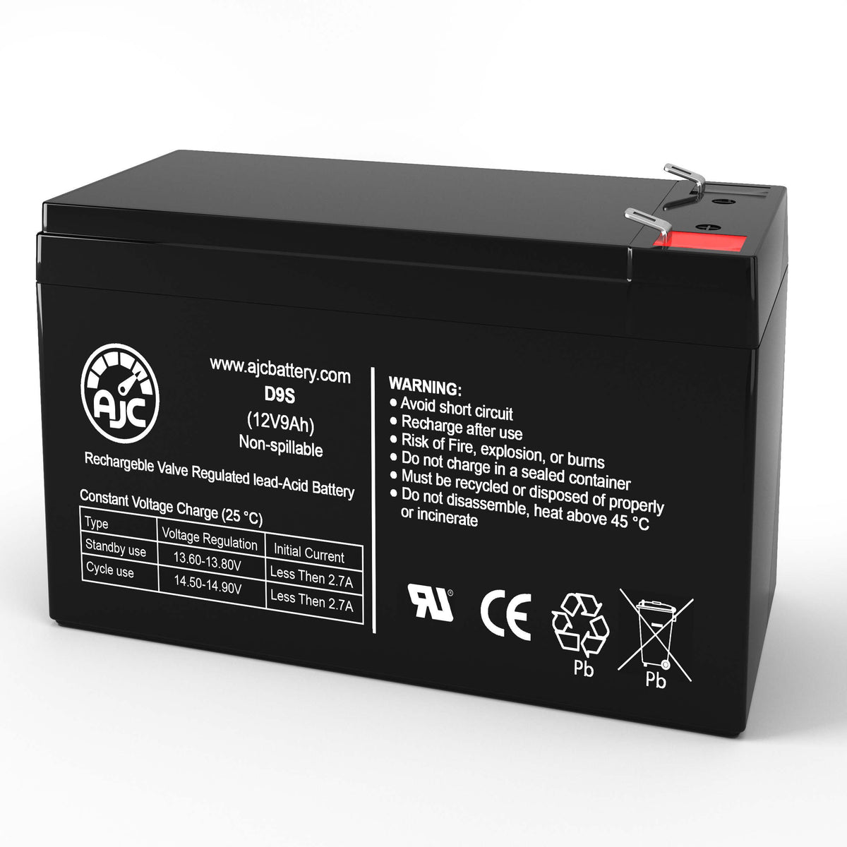 Alpha Technologies HRL1234W 12V 9Ah UPS Replacement Battery BatteryClerkcom UPS