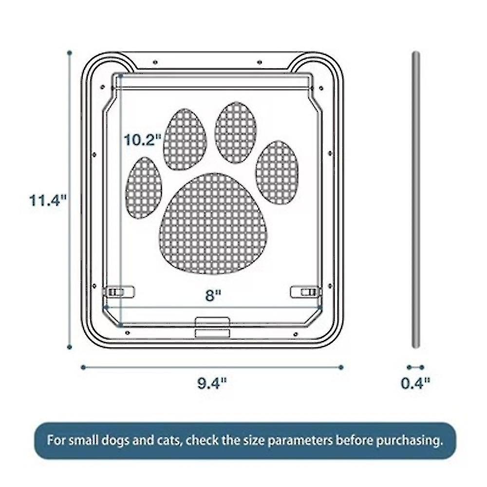 Pet Supplies Dog Paw Print Door Anti-bite Small Dog Cat Screen Door