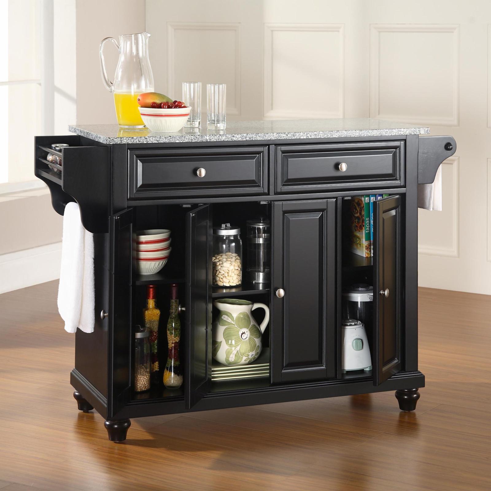 Crosley Cambridge Solid Granite Top Kitchen Island