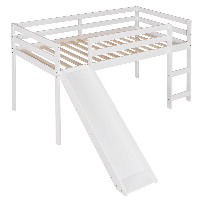 Merax Twin Loft Bed with Slide