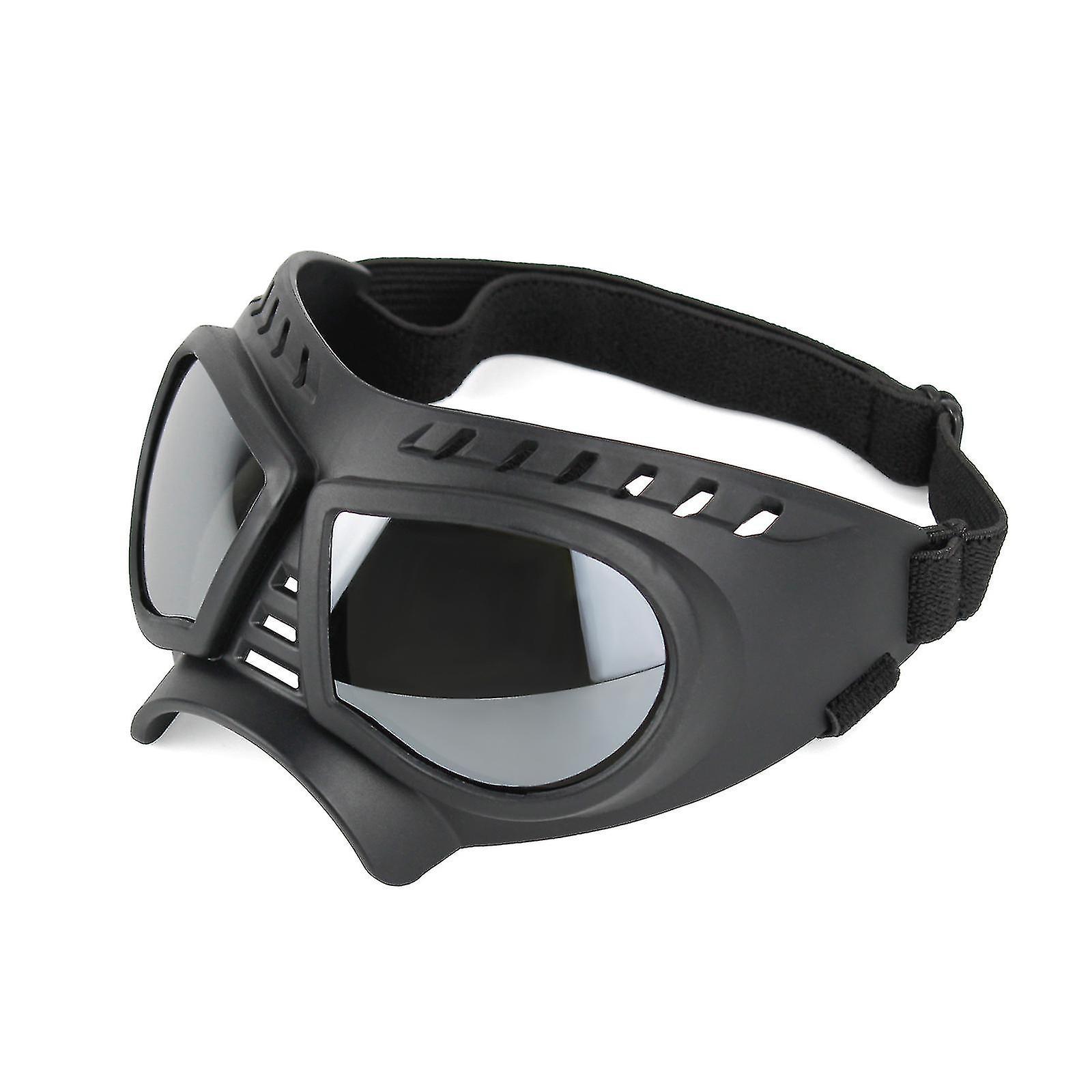 Pet Waterproof Snowproof Soft Frame Goggles， 1 Piece， Black
