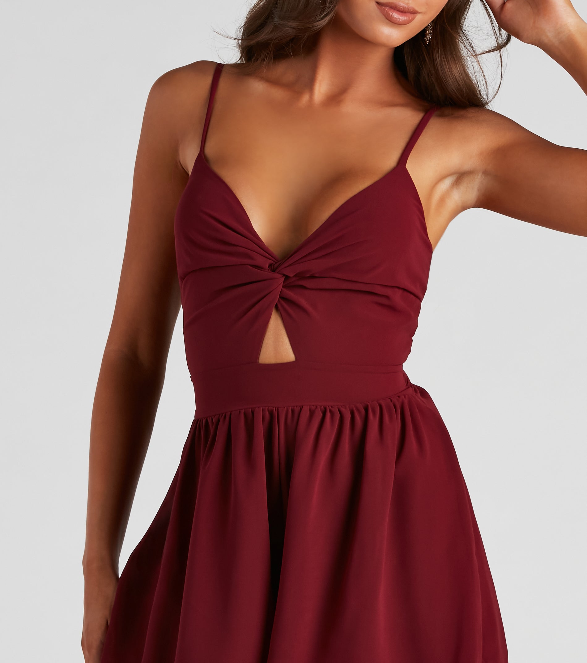 A Chic Look Twist-Front Romper