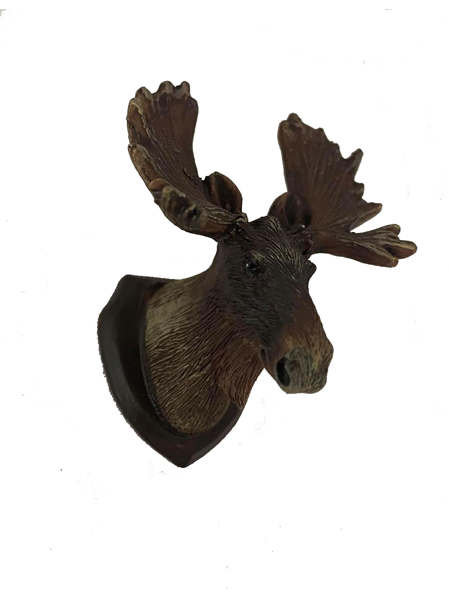 Dolls House Moose Head Wall Mount Miniature Reutter Hunting Study Den Accessory