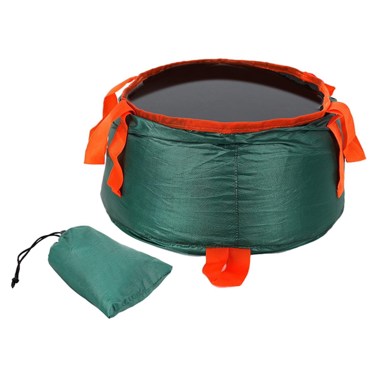 2PCS Hiking Camping Folding Bucket Wash Basin for Traveling Fishing Durable