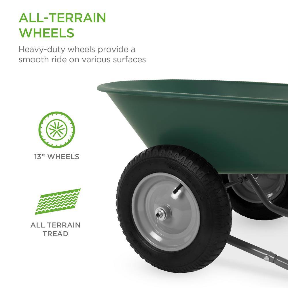 Best Choice Products SKY2705 5 cu. ft. Plastic Wheelbarrow