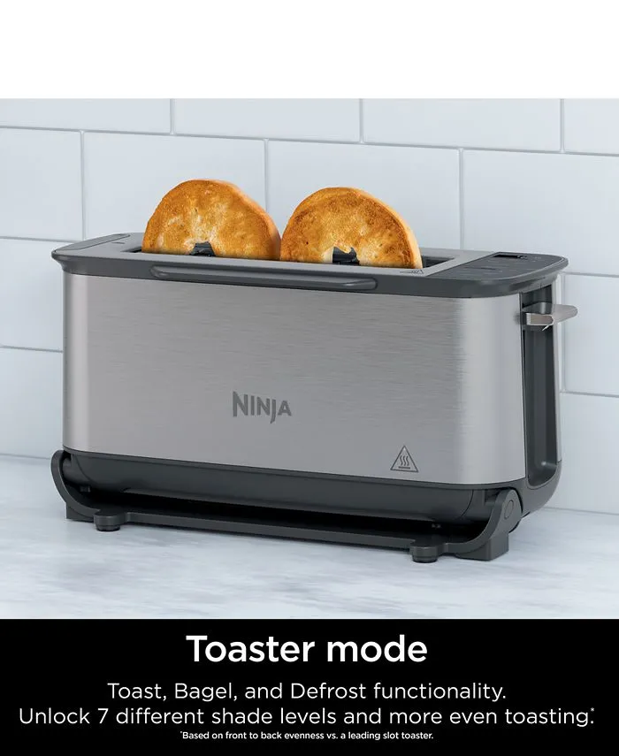 Ninja ST101 Foodi 2-in-1 Flip Toaster Toaster Oven， 1500 Watts