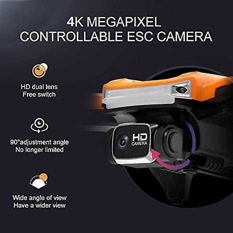 Drones With Camera For Adults 4k - Fpv Drones With 1080p Hd Wifi Dual Camera Remote Control Foldable Mini Drone With Cameratoys Birthday Gifts For Wom