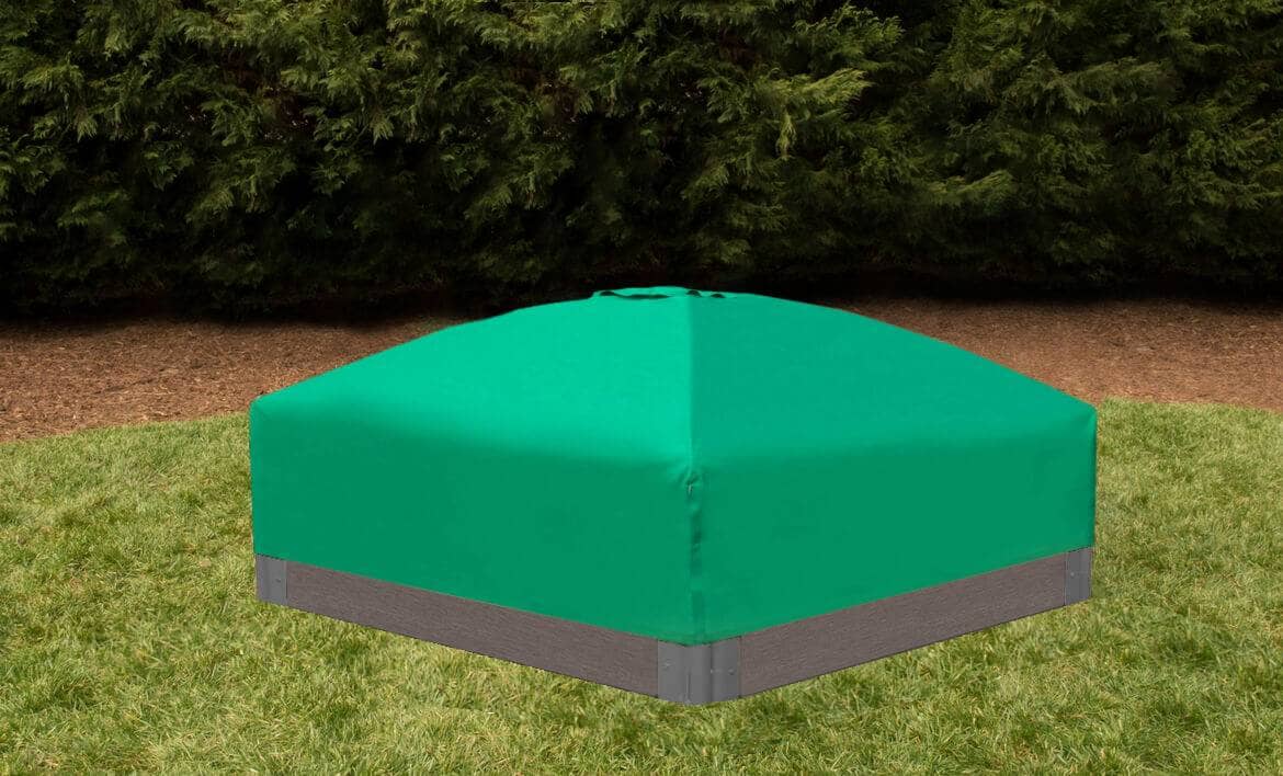 7' x 8' Composite Hexagon Sandbox - 2 Inch Profile