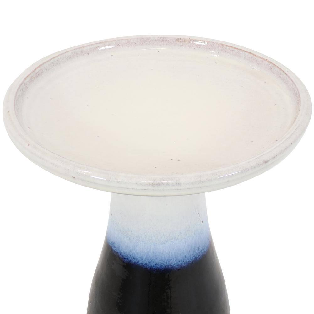 Sunnydaze Decor Subtle Transitions Ceramic Birdbath - UV-Frost-Resistant - Twilight AP-011