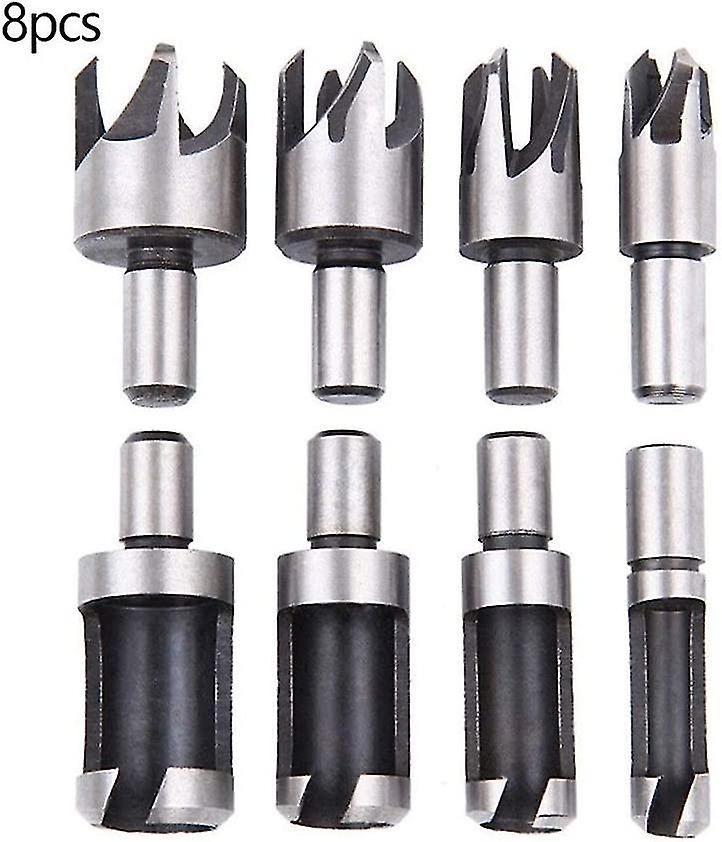 Woodworking Tools 8pcs High Carbon Steel Drill Bit Wood Stake Cutter Set