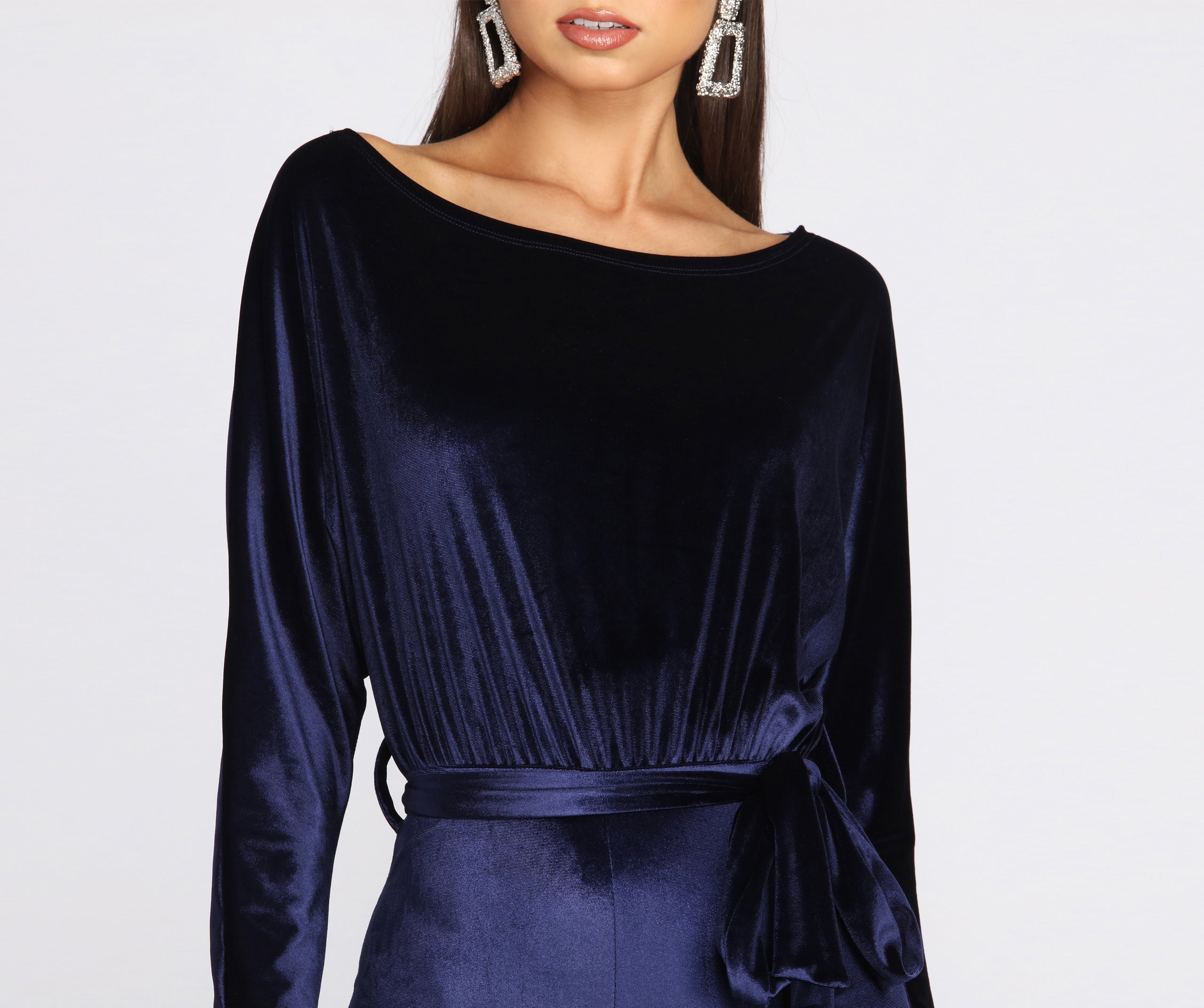 A Formal Affair Velvet Jumpsuit