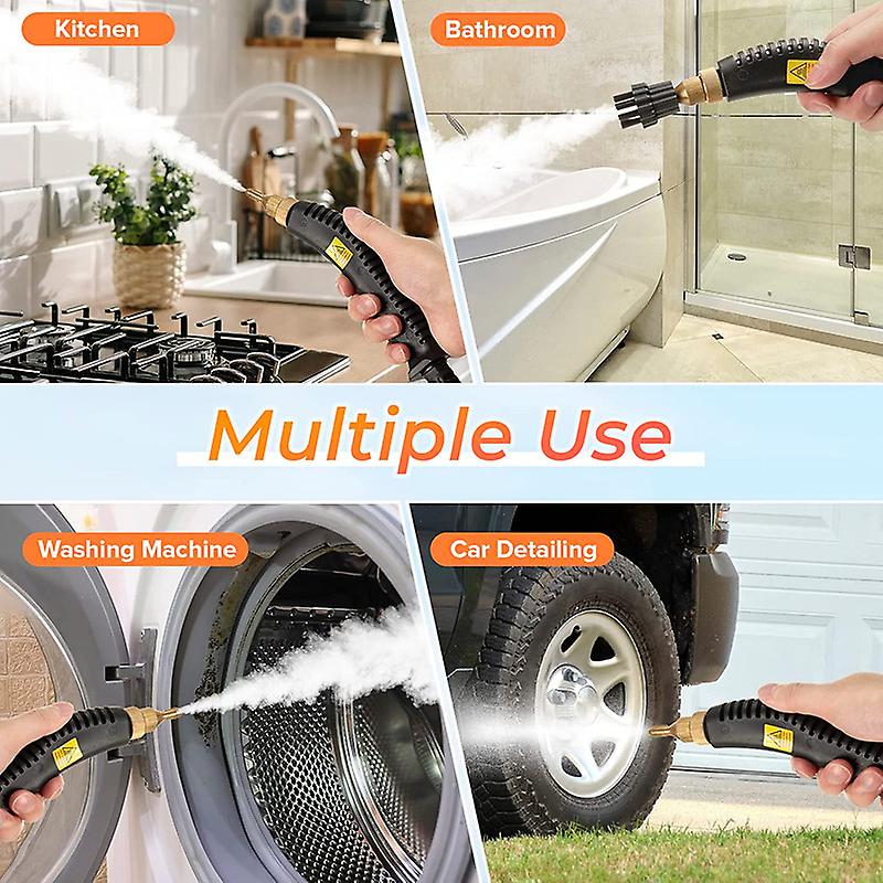 2500w Steam Cleaner， High Pressure Steamer For Cleaning， Handheld Portable Steam Cleaners For Home Use， Steamer For Car Detailing， Upholstery， Kitchen