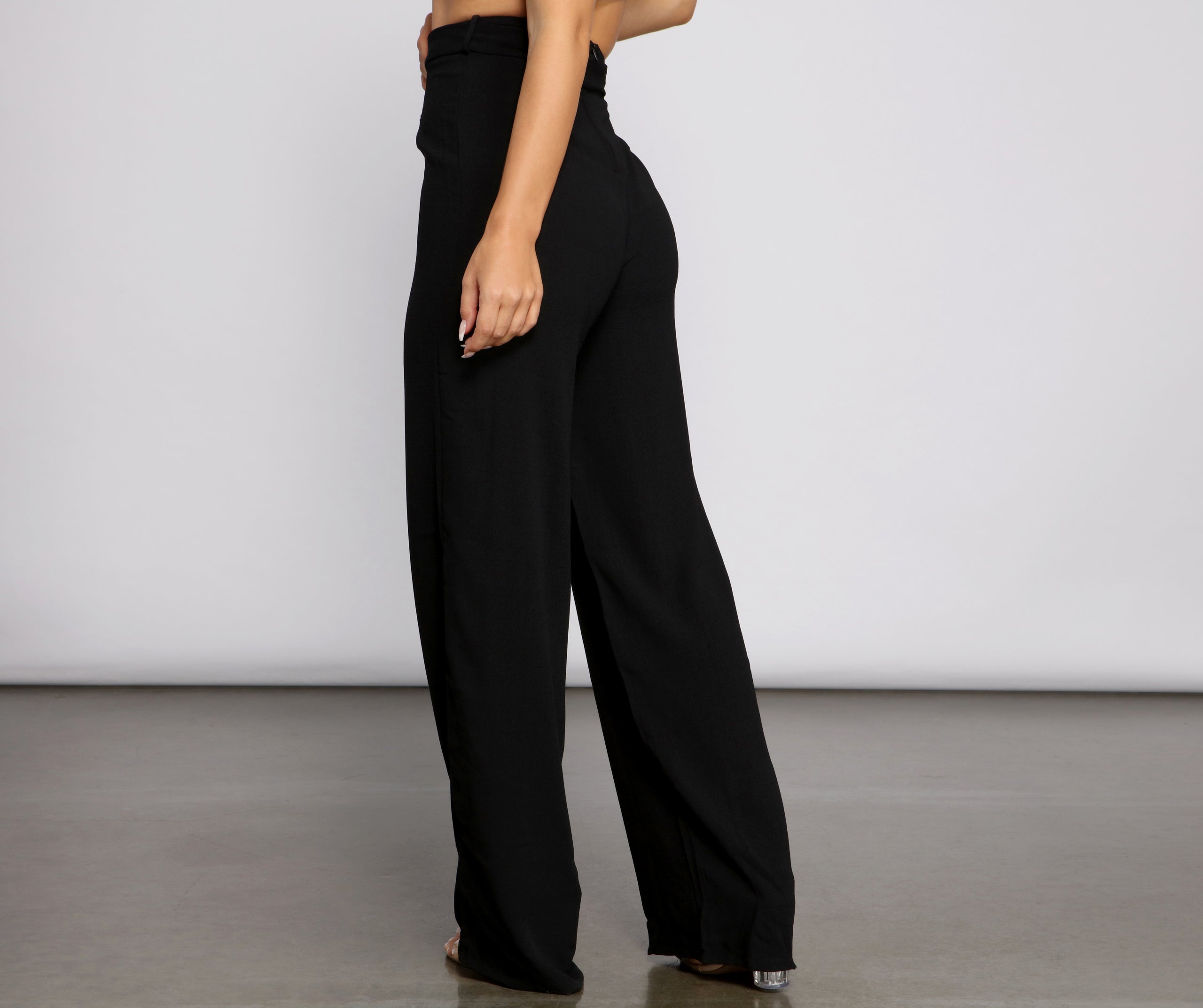 Cinched And Chic High Waist Pants