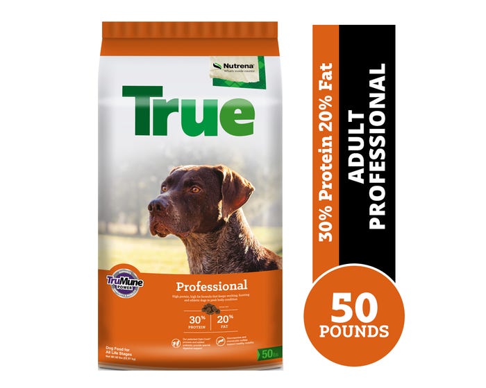 Nutrena True Professional 30/20 Dry Dog Food， 50 lb. Bag