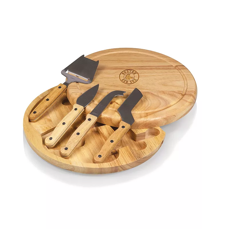 Picnic Time Boston Red Sox Circo Cheese Cutting Board and Tools Set