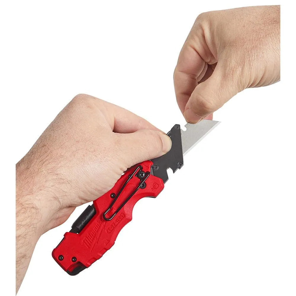 Milwaukee FASTBACK 6-in-1 Folding Utility Knives with General Purpose Blade 48-22-1505