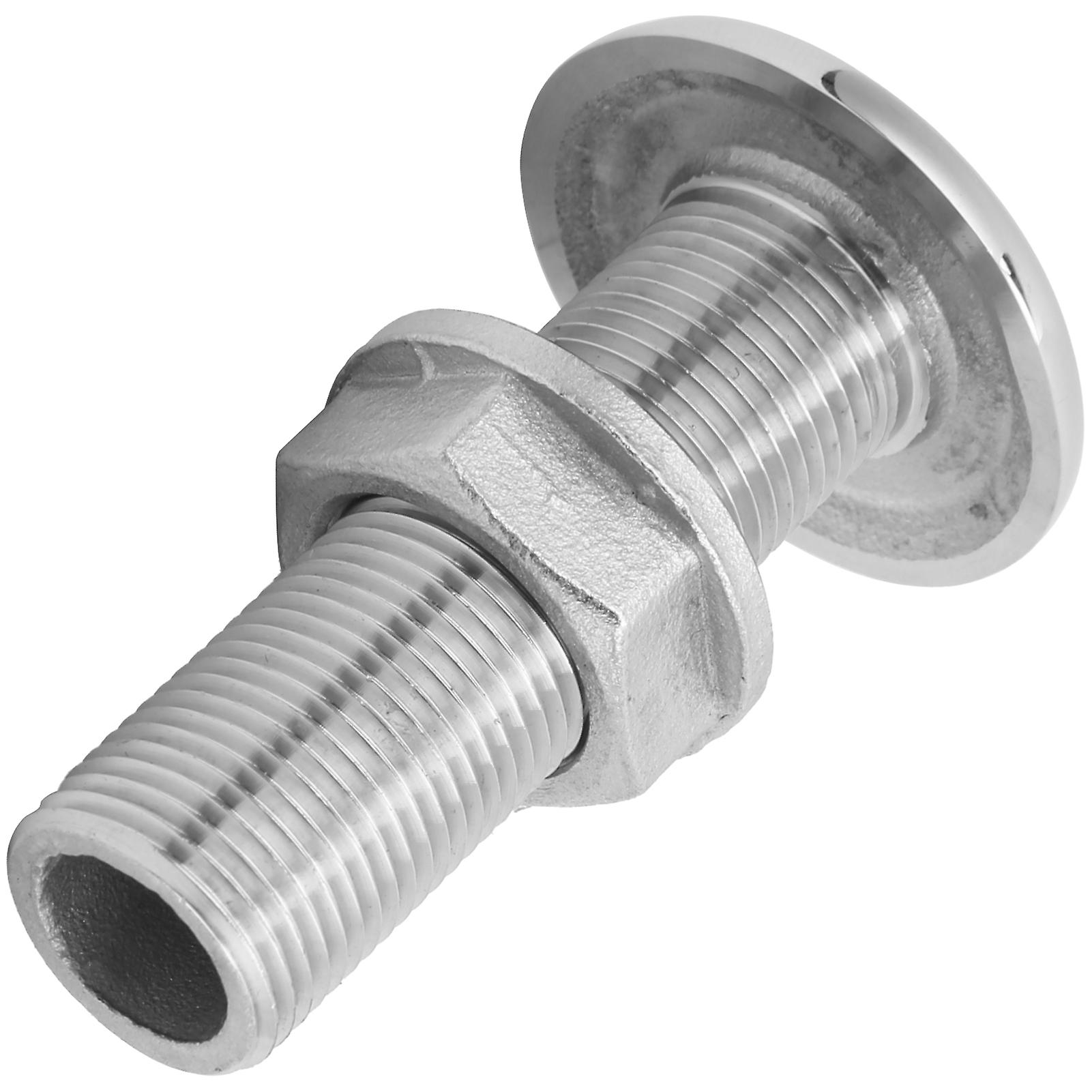 Thru Hull Fitting Connector Stainless Steel Mjs022 Outlet Joint For Boats Yacht Hose3/8in