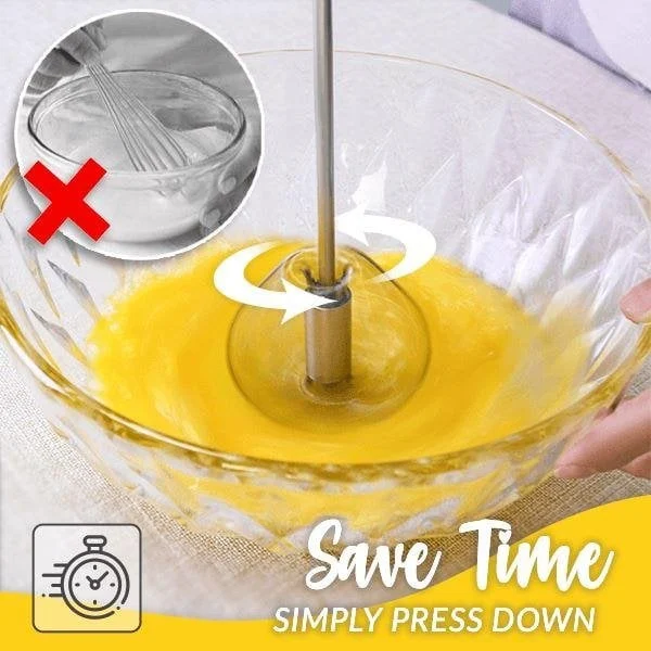 🔥BIG SALE - 49% OFF🔥Stainless Steel Semi-Automatic Whisk - BUY 2 GET 2 FREE