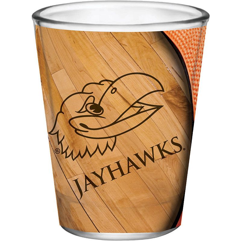 Kansas Jayhawks 2oz. Basketball Collector Shot Glass