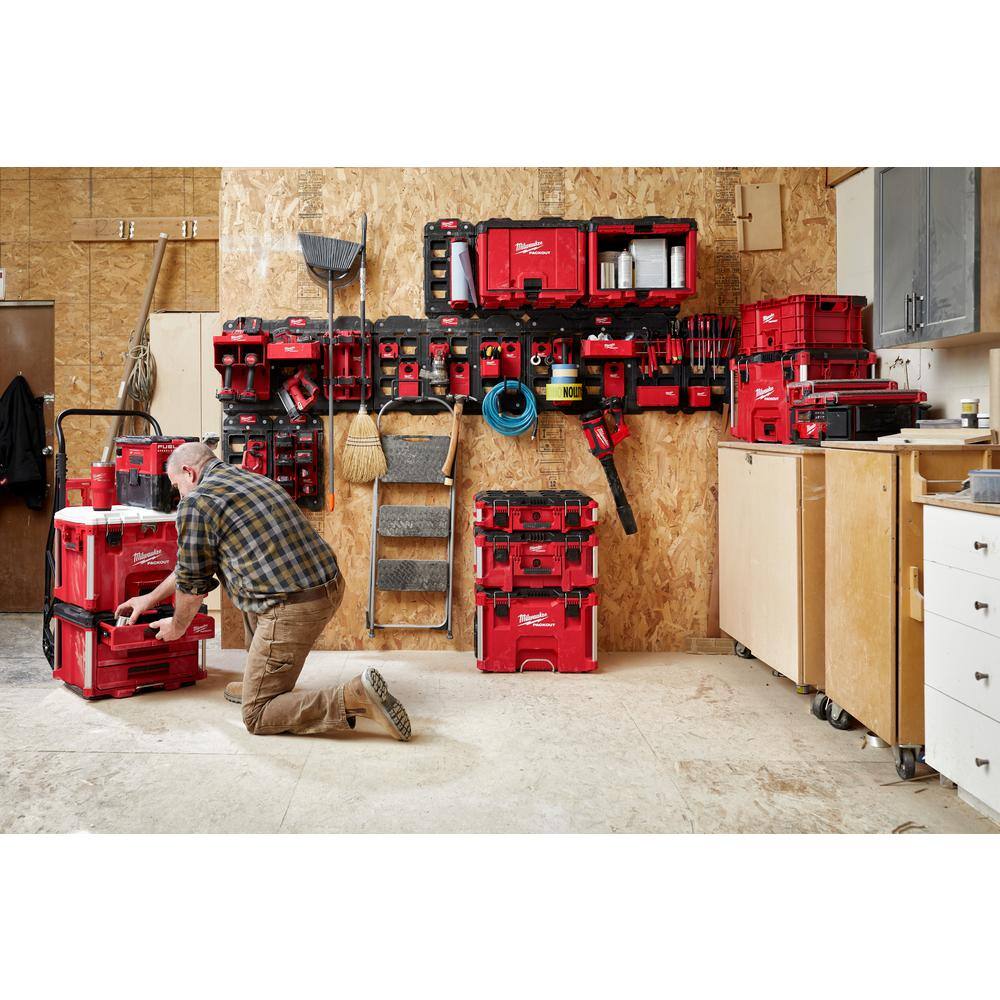 Milwaukee 48-22-8445 Packout 19.5 in. W x 14.7 in. H x 14.5 in. D Cabinet in Red (1-Piece)